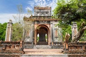 Tu Duc Tomb is one of 7 royal tombs of the Nguyen Emperors you can see just outside of Hue, Vietnam.